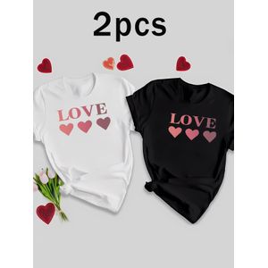 Ensemble Deux Pièces - Nouveau Haut Décontracté Polyvalent pour Hommes à Manches Courtes avec Impression Transfert de Gestes Créatifs Uniques et Motif Lapin Blanc, T-Shirt Confortable à Col Rond Respirant pour Sport et Fitness