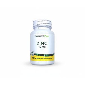NaturesPlus Zinc 10mg - 90 Comprimés pour Soutien Immunitaire, Croissance et Réparation Cellulaire - Complément Essentiel pour la Santé Générale