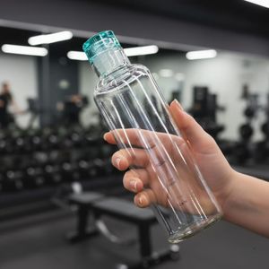 Bouteille d'eau en verre résistant transparent - adultes et enfants, les voyages, la gym, le quotidien - 600Ml 