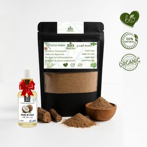 BIO SANTE Costus indien naturel herboristerie beldi 500 g + huile de Coco 30ml gratuit