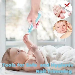 Lime à Ongles Électrique Bébé 6 en 1 – Coupe-Ongles Silencieux avec Têtes Interchangeables