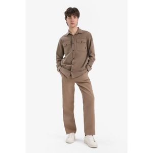 Defacto Pantalon Homme en coton - Marron - D7285AX.