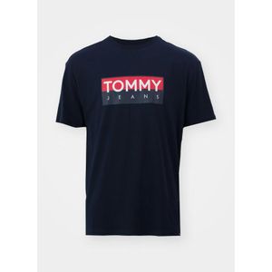 Tommy Hilfiger T-shirt d'entrée unisexe Imprimé dark navy