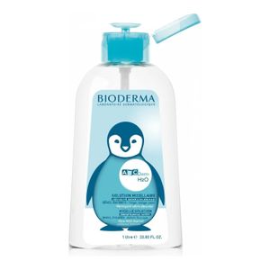 Bioderma ABCDerm H2O Solution Micellaire - Nettoyant Doux pour Bébés et Enfants - Visage, Yeux, Corps - 1 Litre