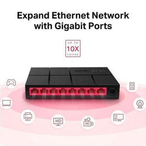 Ajoutez facilement des ports Ethernet avec ce switch ultra-pratique.