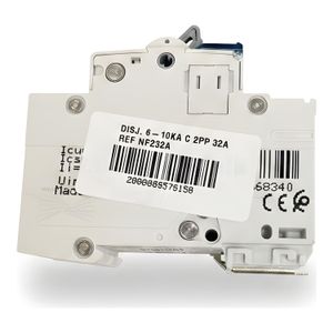 Hager Disjoncteur 6kA C 2P 32A NF - Protection Électrique Résidentielle - Usage Domestique
