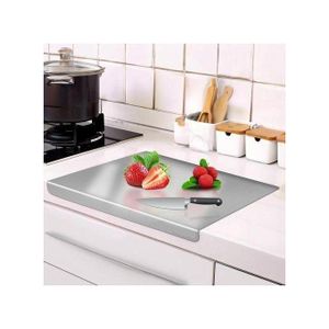 Offre RamadanPlanche à découper inox double face avec rebord en L – Acier Inoxydable Alimentaire