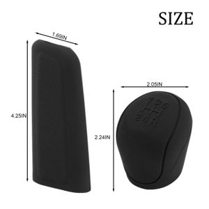 Housse en silicone pour pommeau de levier de vitesse et frein à main