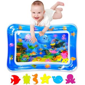  Grand tapis d'eau Bébé Sans Bpa Tapis de jeu d'eau Bébé Tapis de jeu d'eau Jouets sensoriels Tapis d'éveil Bébé 3 6 9 mois Tummy Time Toys Water Mat