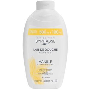 Byphasse Lait de douche caresse Vanille de Madagascar - 600ml