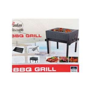 Pandiani BBQ Grill  SKC-220 – Barbecue Portable à Charbon avec Grille Métallique