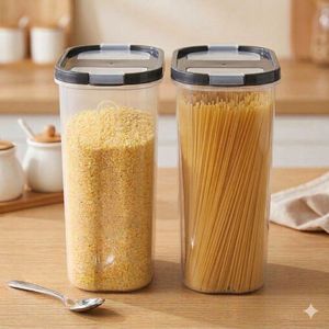 "Lot de 2 boîtes  de concervation 4 L -Conteneurs- bocal-2 ouvertures-hermétique-plastique alimentaire  "