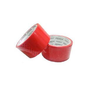 2 pièces de ruban adhésif d'emballage couleur Rouge 48mm x 30m