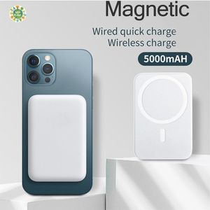 Acheter 5000mAh Banque d'alimentation magnétique Mini chargeur portable de  grande capacité 15W Batterie externe à charge rapide sans fil pour iPhone  12 13 14 pro max