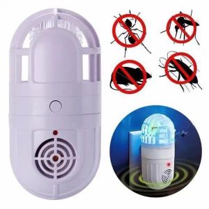 Répulsif ultrasonique anti moustique et insectes 2 en 1, prise murale électrique anti cafards et rats, appareil anti nuisibles maison silencieux