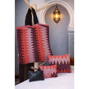 Sac cabas avec 3 pochettes – Broderie traditionnelle Gozlafi