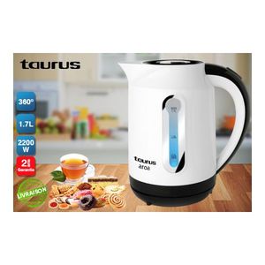 BOUILLOIRE TAURUS LUNA EN PLASTIQUE 1L 1100 W