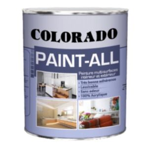 Colorado Paint-all Peinture pour Carrelage, peinture acrylique sans odeur 1 kg Blanc, idéal pour carrelage cuisine et salle de bain 