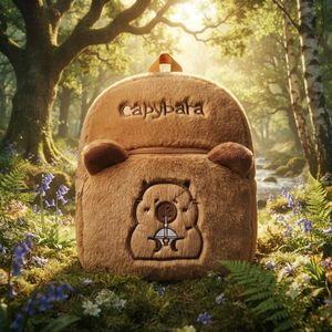 Sac à dos en peluche Capybara pour enfant – Léger et doux