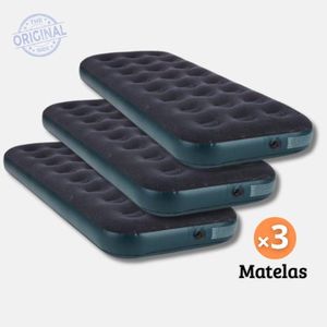 Bestway Pack 3 Matelas gonflable pour camping 