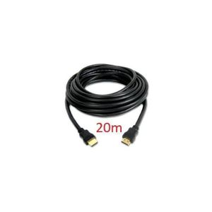 Cable HDMI 20m en noir Haute vitesse et performance exceptionnelle