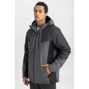 Defacto Fit Imperméable Coupe Slim À Capuche Veste - C3074AX - Noir