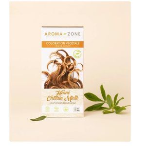 aromazone AROMA ZONE Henné Châtain Miellé BIO - coloration végétale - 200g -