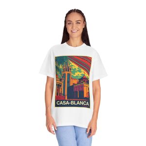 CAPRI T-shirt Design URBAN STYLE VILLE CASA BLANCA & Unisexe en 100% coton 