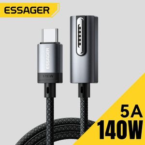 ESSAGER Câble de données Magnétique USB Type-C vers MagSafe 3 à charge rapide 140W pour MacBook