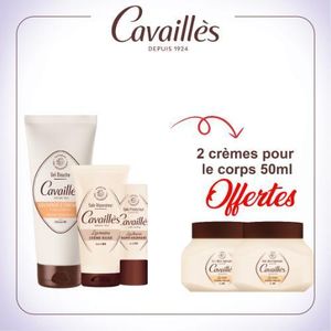Cavailles Pack Hydratation : Gel Douche Souvenir D'Enfance + Crème Mains + Baume À Lèvres = 2 Crèmes Corps 50Ml Offertes