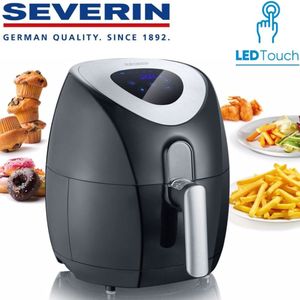 Severin FR 2430 – Friteuse à Air Sans Huile 3.2L, 1500W, 6 Programmes préréglés, Cuisson Croustillante et Saine, Température Réglable & Minuteur Intégré