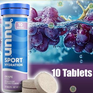 Nuun Hydratation Sport, Comprimés Effervescents de Boisson Électrolytique, Raisin, 10 Comprimés, Complément Électrolytique Effervescent  