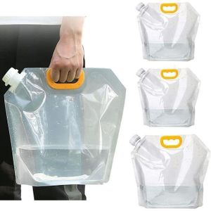 Réservoir d'Eau Pliable et Portable – Sac de Stockage d'Eau Potable avec Poignée Renforcée pour Camping, Randonnée et Urgences