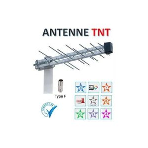 Antenne TNT Extérieure, Récepteur Télévision Numérique Haute Performance pour Réception TV et Satellites