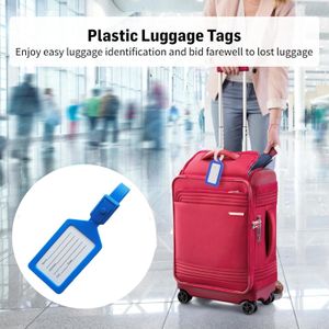 Etiquette Valise pour Voyage, Etiquette de bagage, Etiquette sac à dos Porte Adresse - Bleu
