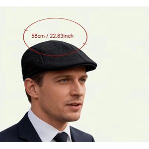 Casquette Plate pour Homme – Béret Classique Élégant et Décontracté
