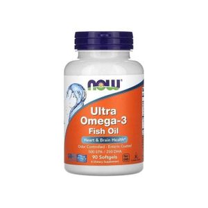 Now Ultra Oméga-3 500 mg d'acide EPA/250 mg de DHA , 90 capsules