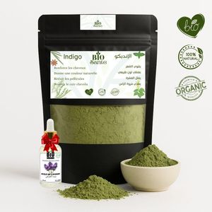 BIO SANTE Indigo en poudre qualité premium 100 g + huile de Lavande 15ml gratuit