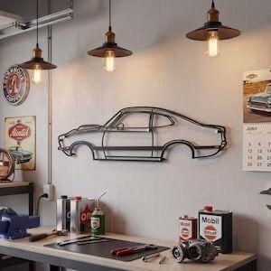 Tableau Mural en Métal - Voiture Classique - Décoration Murale 50×30 cm