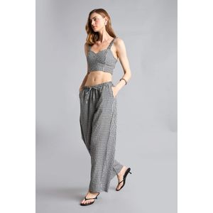 Defacto Pantalon en modal droit à taille élastique avec poches