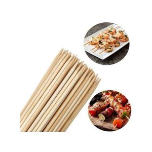 100 Piques En BOIS / BROCHETTE BARBECUE / brochettes Shish 30 cm