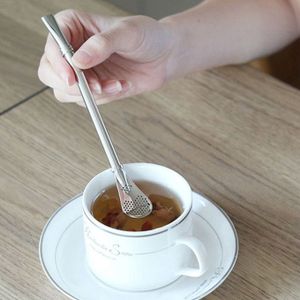 Cuillère filtre à thé Yerba Mate thé pailles acier inoxydable