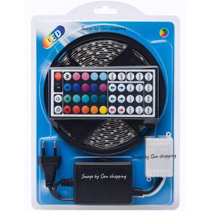 أشرطة إضاءة LED بتقنية RGB مع جهاز تحكم عن بعد - شريط إضاءة LED متعدد الألوان ومرن للمنزل والتلفزيون وغرفة النوم و السيارة