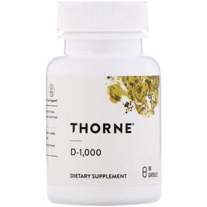 Thorne Research فيتامين د 1000 ، 25 ميكروجرام (1000 وحدة دولية) ، 90 كبسولة