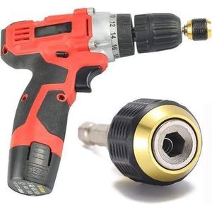 Mandrin Rapide Hexagonal 1/4" pour Perceuse-Visseuse – Adaptateur Autobloquant Porte-Embout pour Vissage, Montage, Réparation et Bricolage