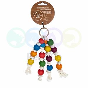 Leopet Ficelles pour jouets d'oiseaux et perles en bois