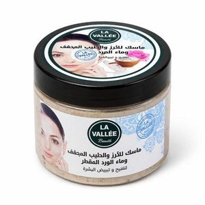 LA VALEE Beauté ماسك الأرز والحليب المجفف وماء الورد
