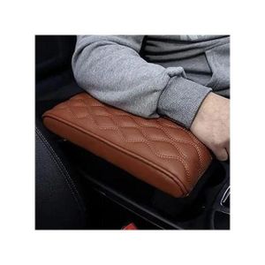 Coussin d'Accoudoir Central de Voiture en Cuir Matelassé Ergonomique