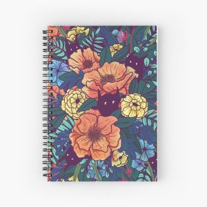 Wild Flowers Spiral Notebook Bloc note