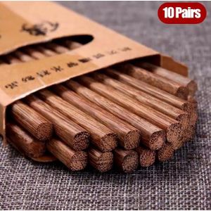 BAGUETTE CHINOISE EN BOIS 10PAIRES